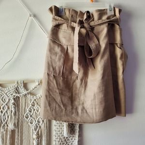 H&M Tan Midi Skirt